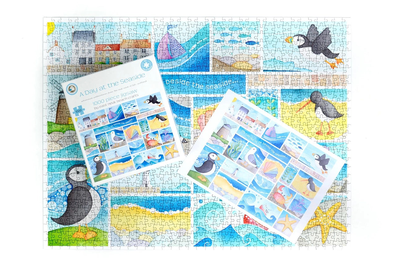 A Day at the Seaside Jigsaw 1000 Piece Puzzle