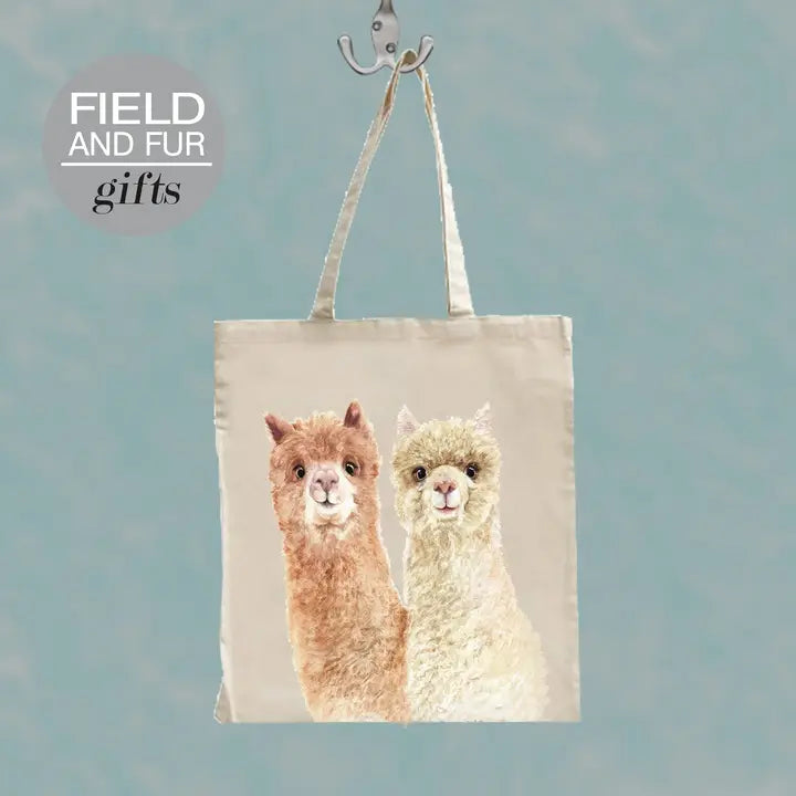 Alpaca Pair Tote Shopping Bag - Field and Fur