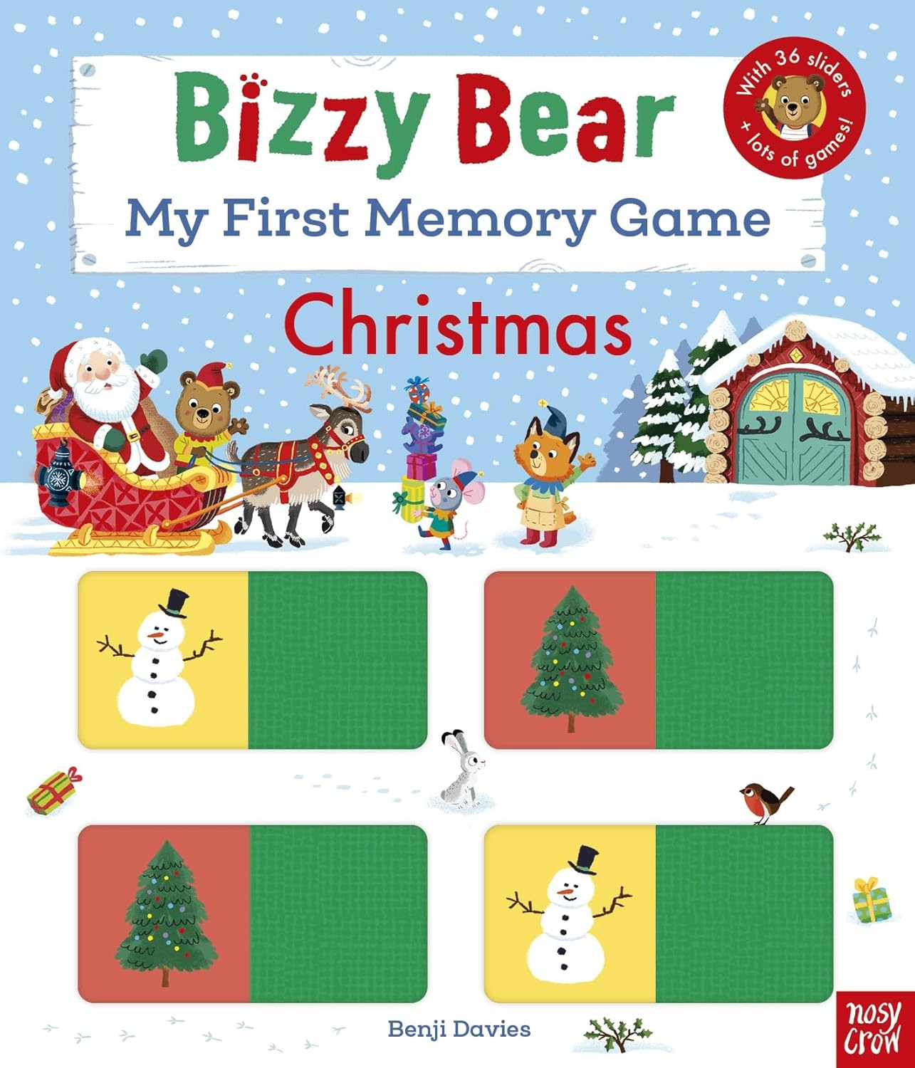 Bizzy Bear: My First Memory Game Book: Christmas - Benji Davies