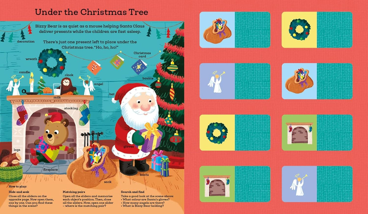 Bizzy Bear: My First Memory Game Book: Christmas - Benji Davies