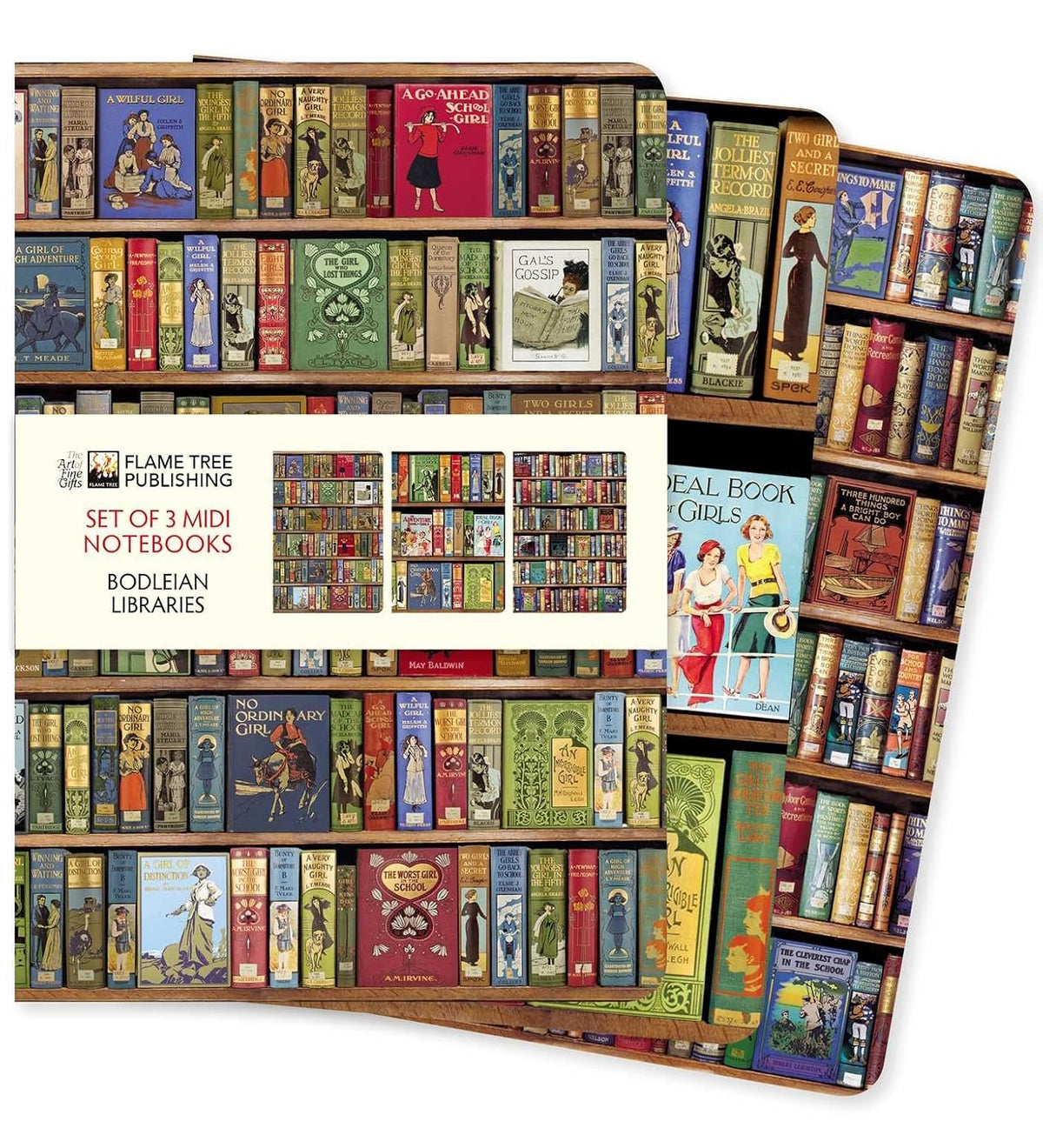 Bodleian Libraries Set of 3 Midi Notebooks