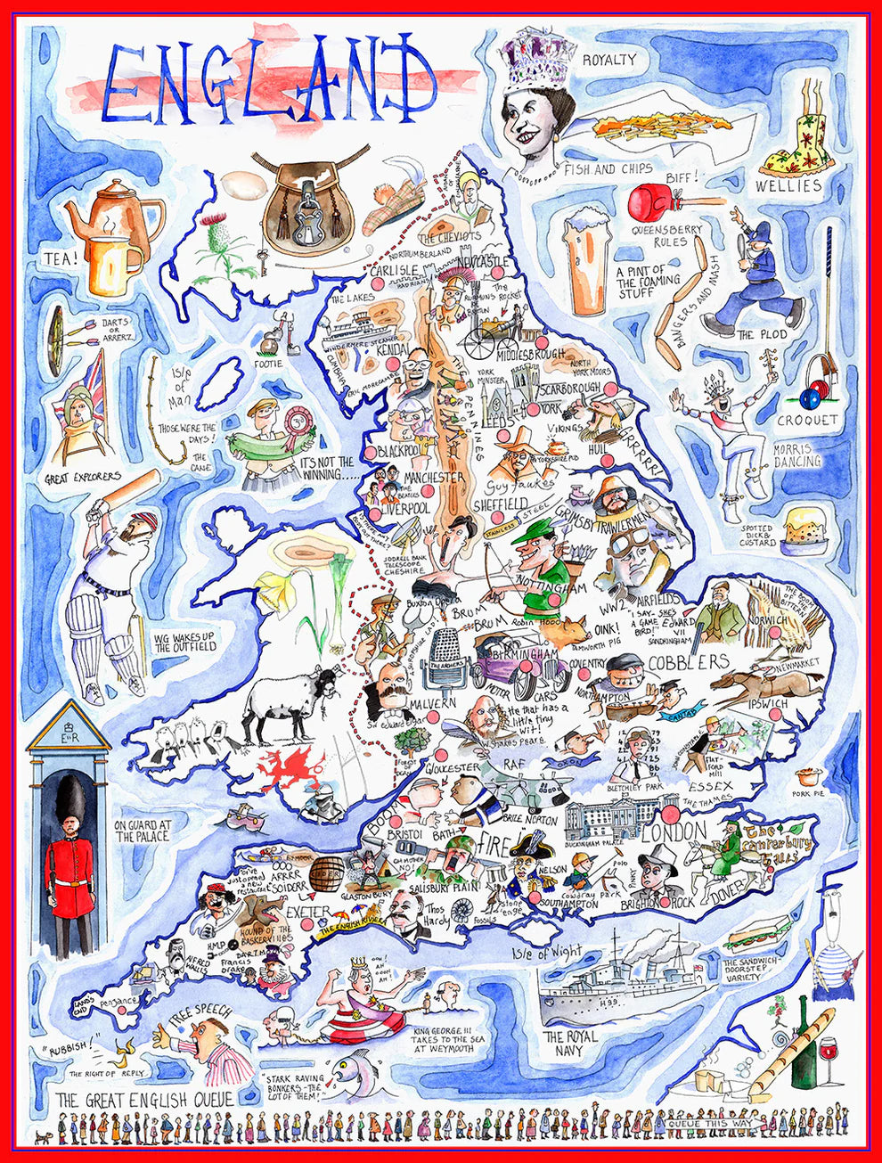 England Jigsaw 1000 Piece Puzzle - Tim Bulmer