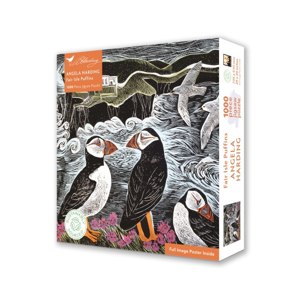 Angela Harding: Fair Isle Puffins: A 1000-piece Jigsaw Puzzle
