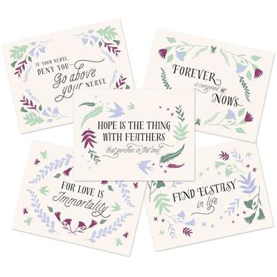 Emily Dickinson Stationery Set with Keepsake Box
