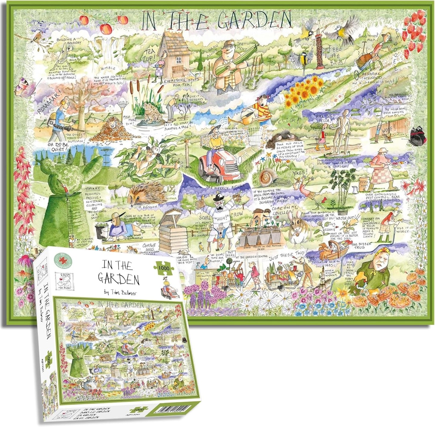 In The Garden Jigsaw 1000 Piece Puzzle - Tim Bulmer