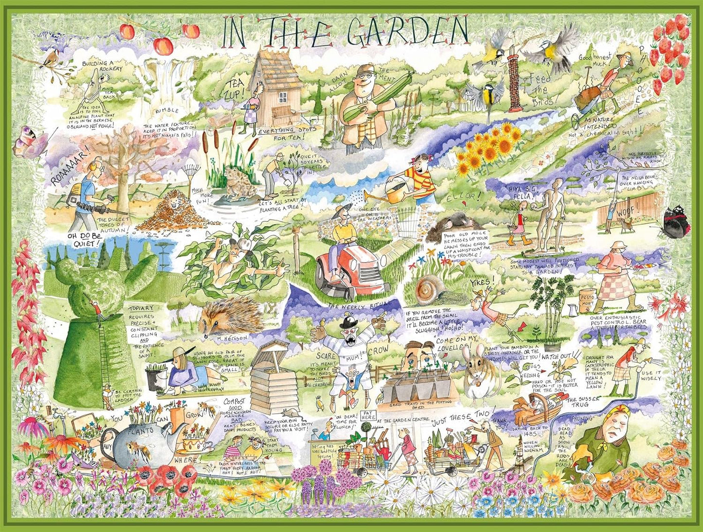 In The Garden Jigsaw 1000 Piece Puzzle - Tim Bulmer