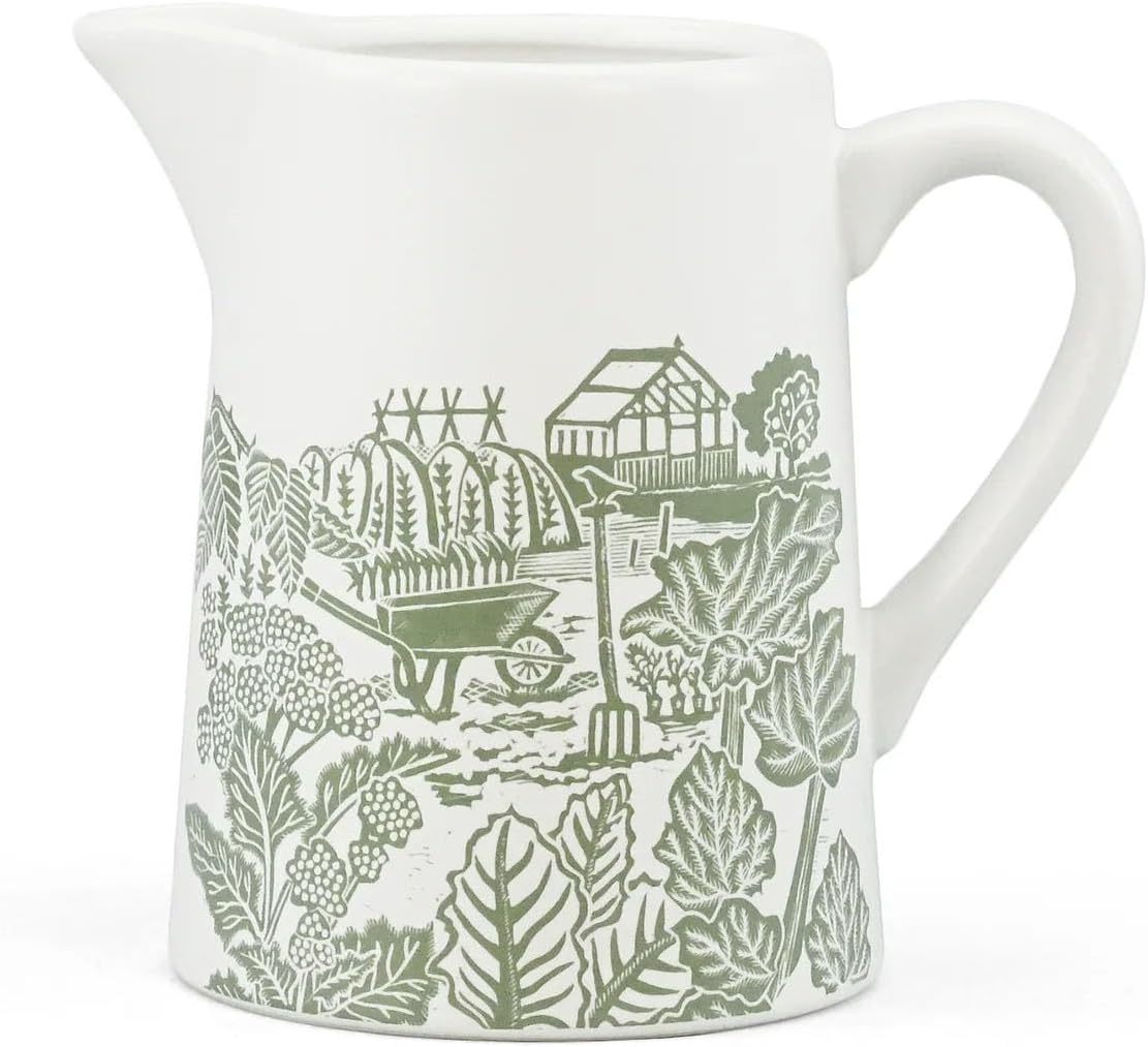 Jug Ceramic (500ml) - Kate Heiss (Green White)