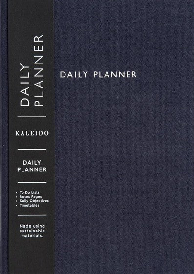 Off Black Fabric Daily Planner