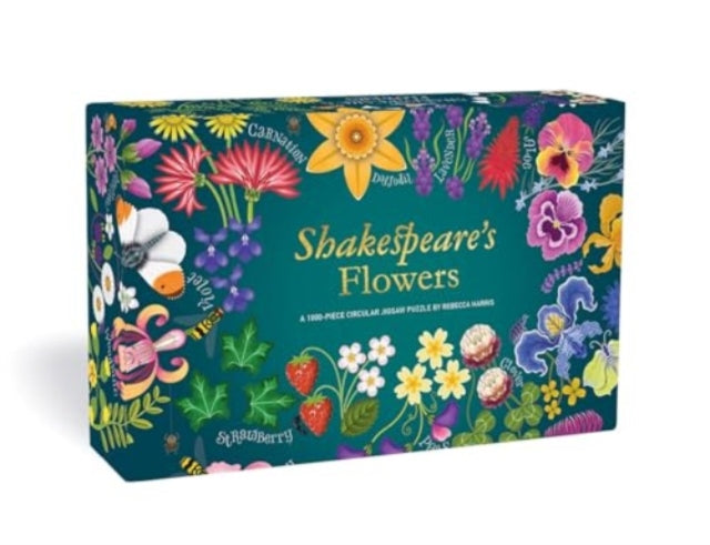 Shakespeare’s Flowers : A 1000-Piece Circular Jigsaw Puzzle - Rebecca Harris