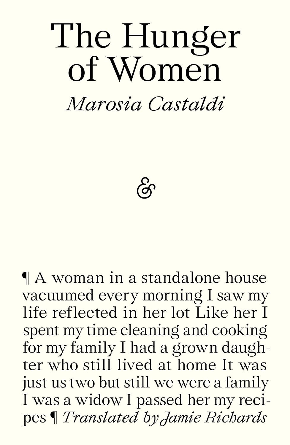 The Hunger of Women - Marosia Castaldi