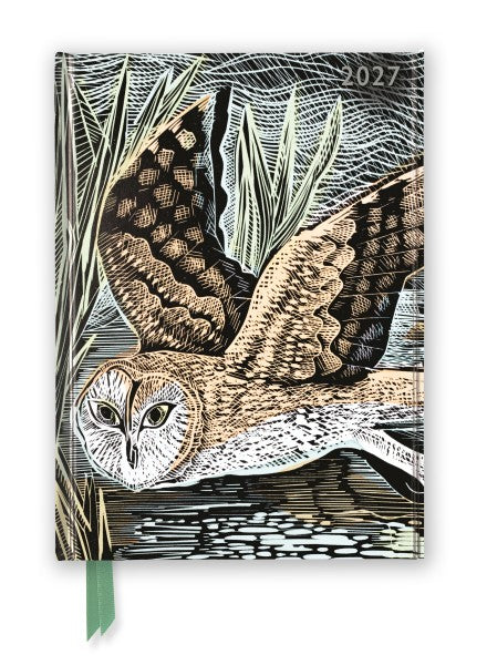 Angela Harding: Marsh Owl 2027 Luxury Diary Planner – Week to View with Notes