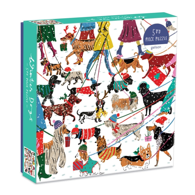 Winter Dogs Jigsaw: 500 Piece Puzzle