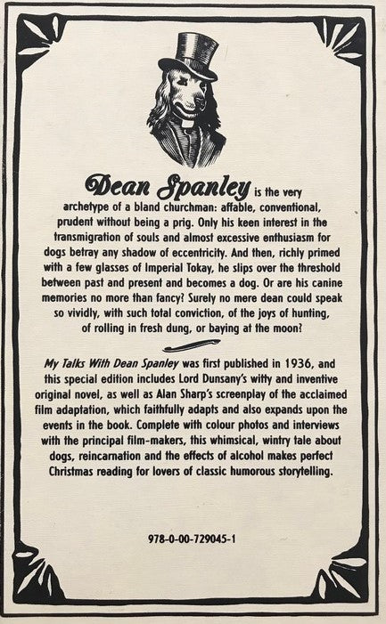 Dean Spanley: the Novel - Alan Sharp | Edward Plunkett Baron Dunsany
