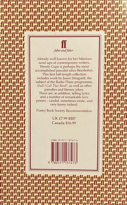 Making Cocoa For Kingsley Amis - Wendy Cope