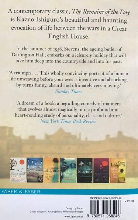 The Remains Of The Day - Kazuo Ishiguro