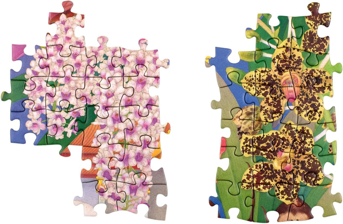 Around the World in 50 Orchids: A 1000 Piece Jigsaw Puzzle
