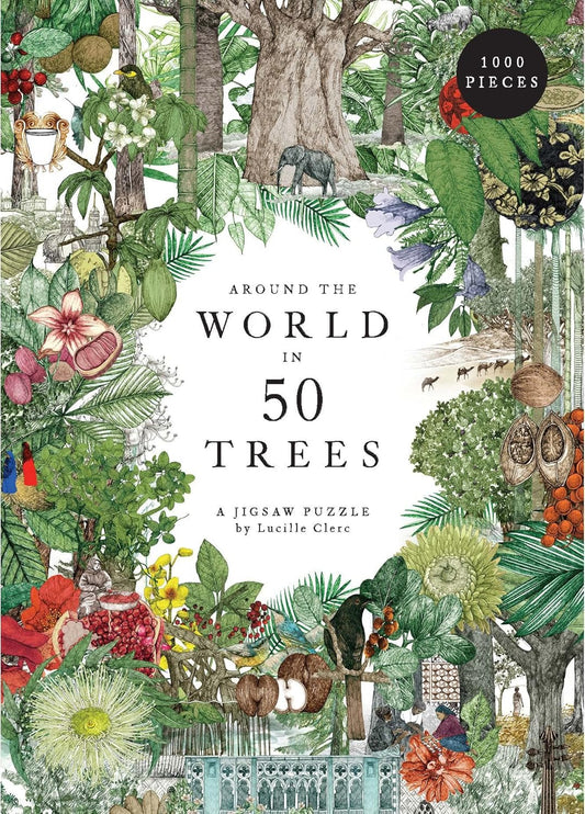 Around the World in 50 Trees: 1000 piece Jigsaw Puzzle