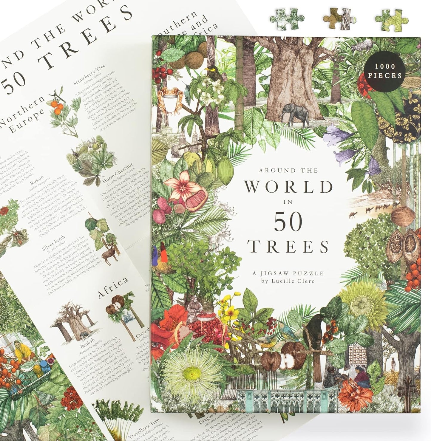 Around the World in 50 Trees: 1000 piece Jigsaw Puzzle