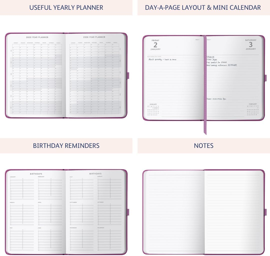 2026 A5 Diary Day-A-Page Planner from Busy B