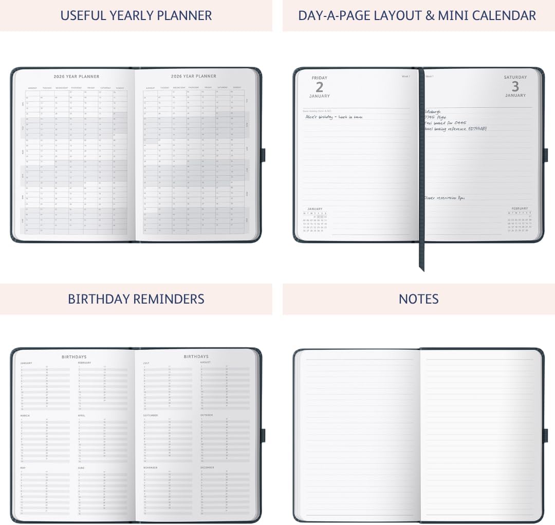 2026 A5 Diary Day-A-Page Planner from Busy B