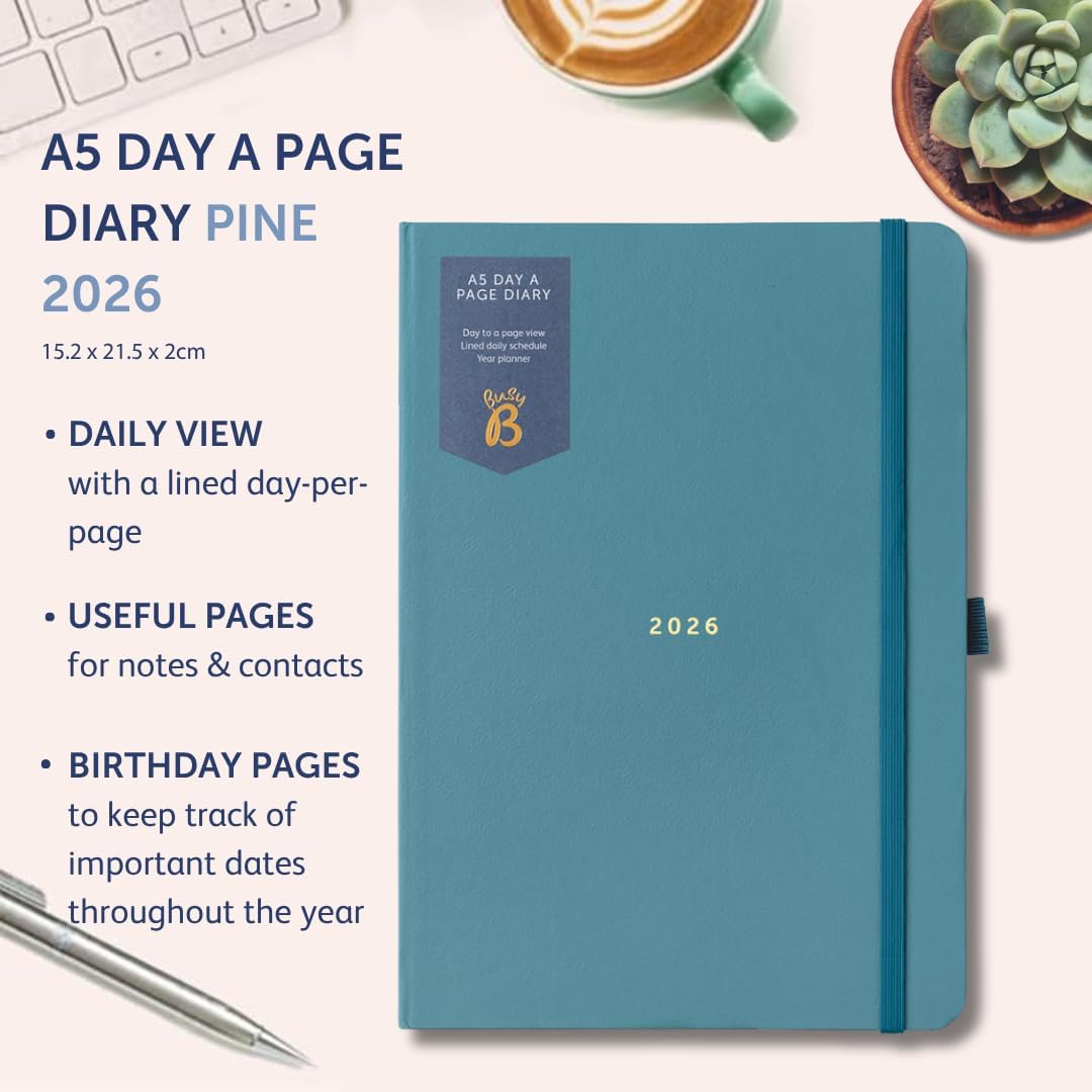 2026 A5 Diary Day-A-Page Planner from Busy B