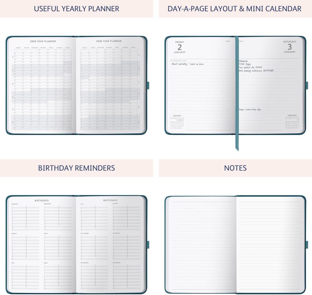 2026 A5 Diary Day-A-Page Planner from Busy B
