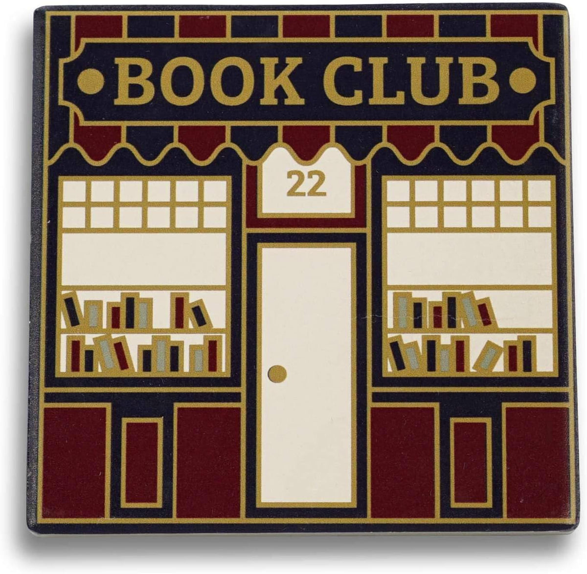 Book Club Ceramic Coaster