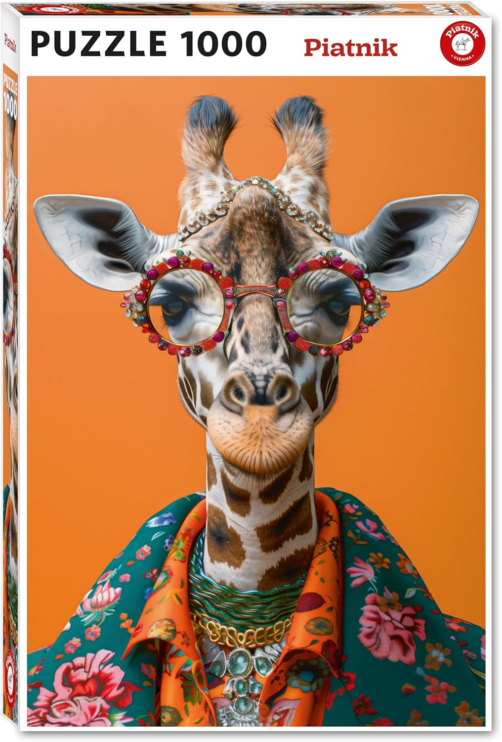 Crazy Giraffe 1000 Piece Jigsaw Puzzle