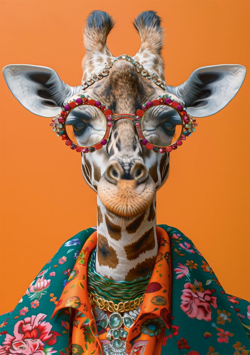 Crazy Giraffe 1000 Piece Jigsaw Puzzle