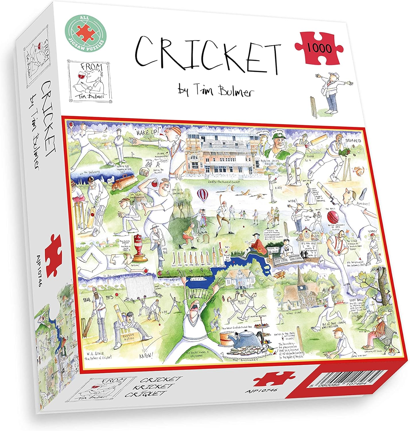 Cricket Jigsaw 1000 Piece Puzzle - Tim Bulmer