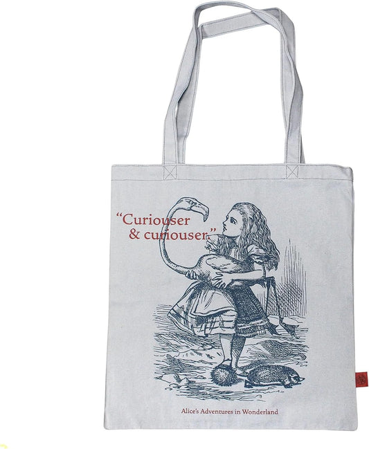 Alice in Wonderland Cotton Tote Bag