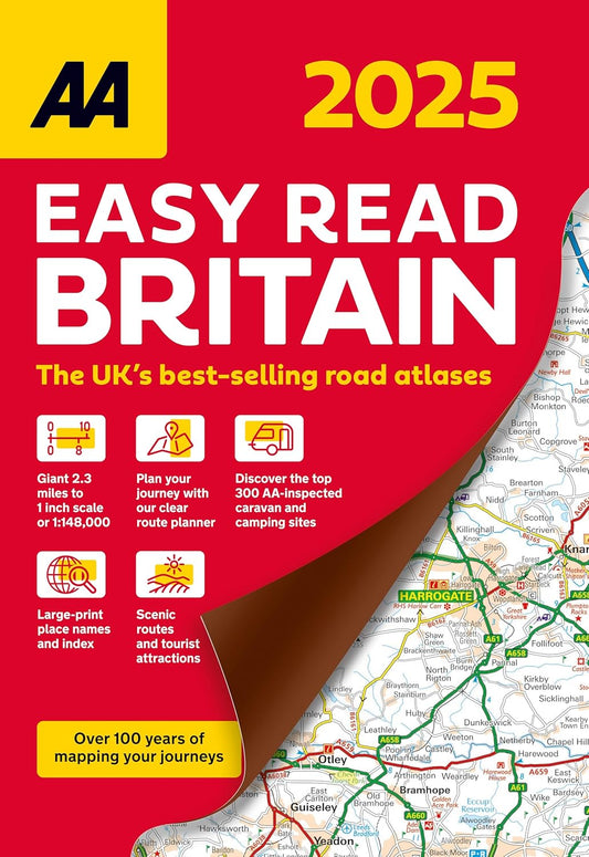 AA Easy Read Atlas Britain 2025 -- AA Road Atlas