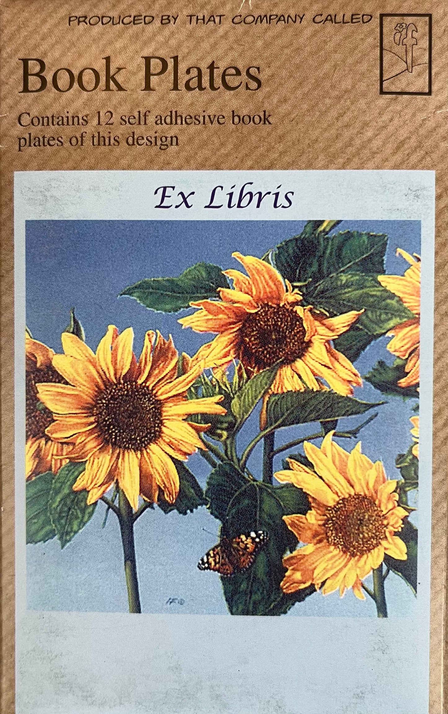 Book Plates - Sunflowers