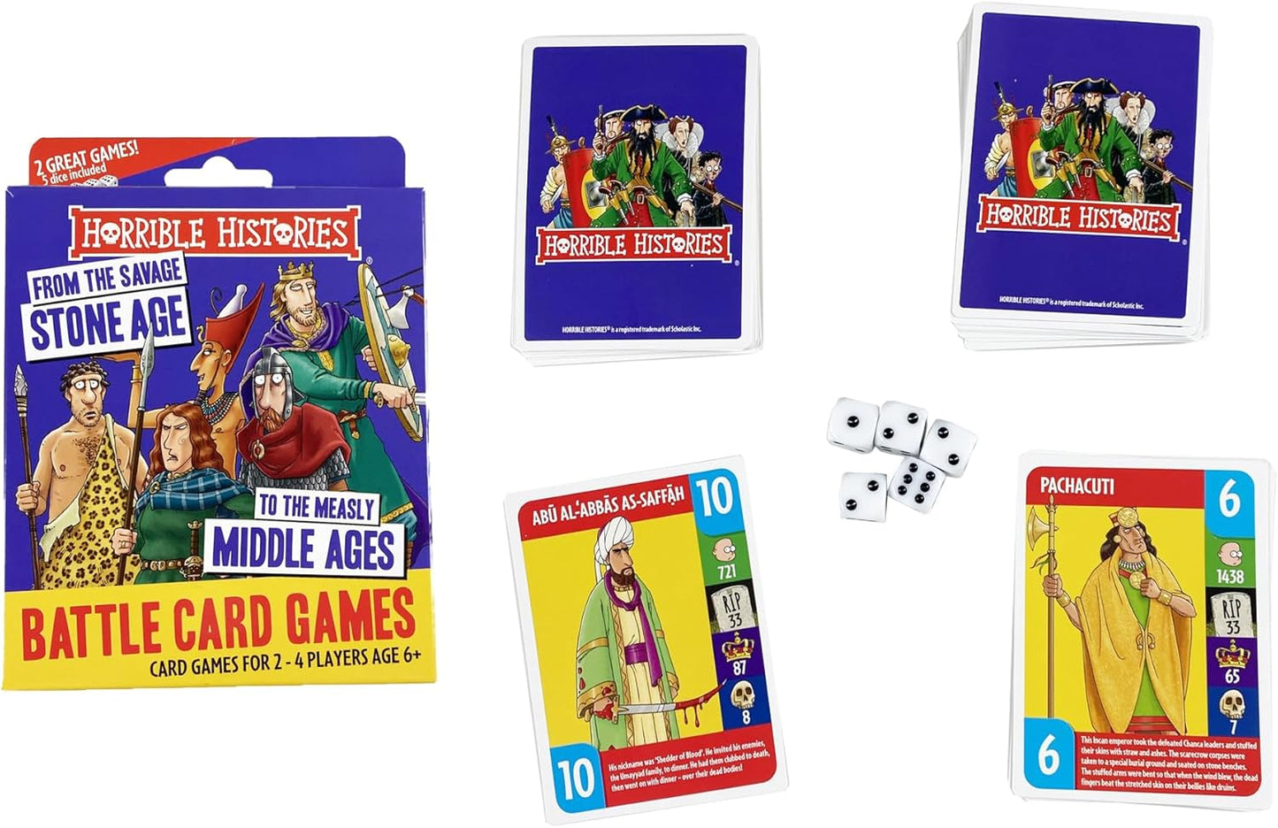 Horrible Histories Stone Age Battle Cards