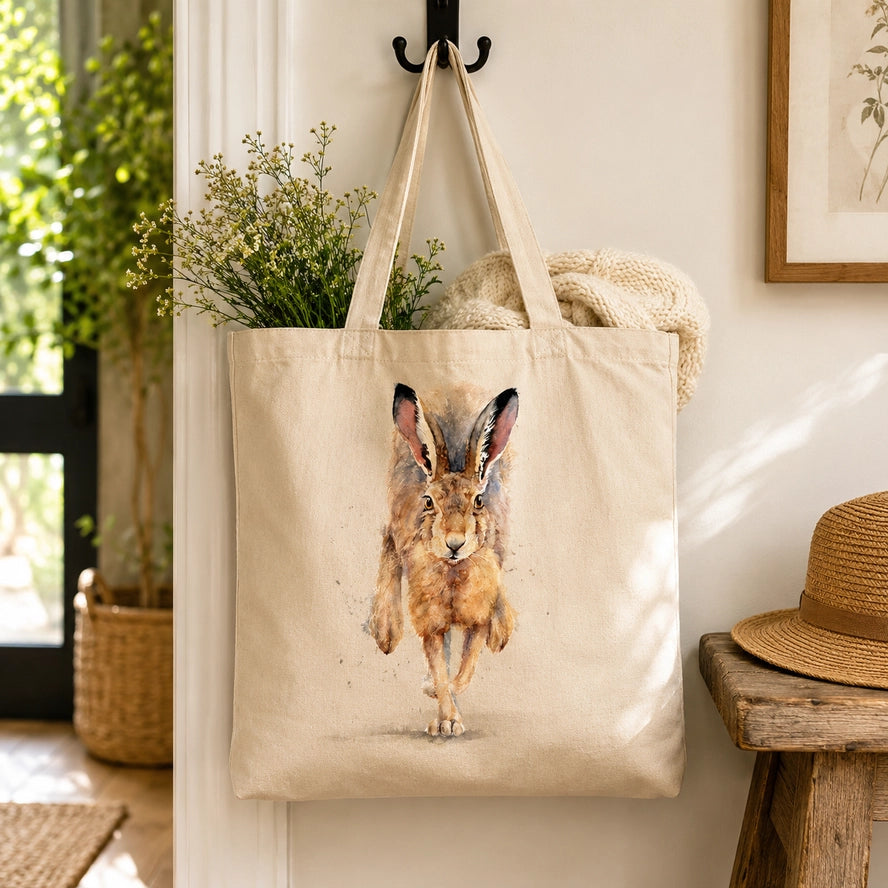 Hare Tote Shopping Bag - Field and Fur