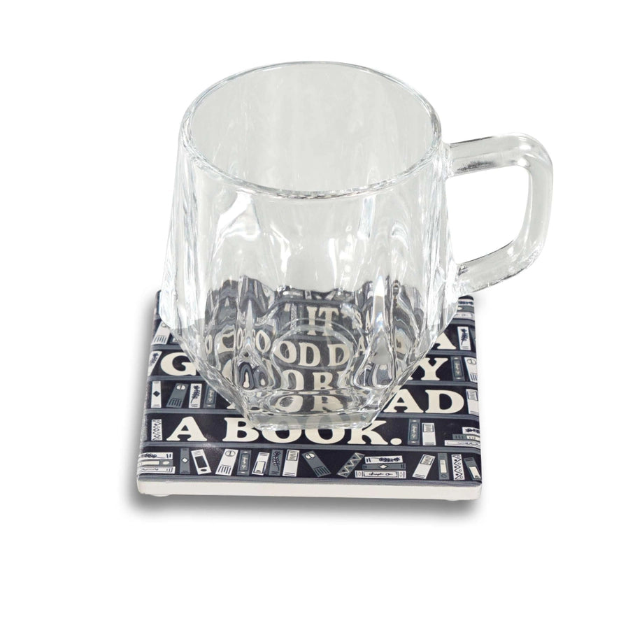 It's A Good Day To Read A Book Ceramic Coaster