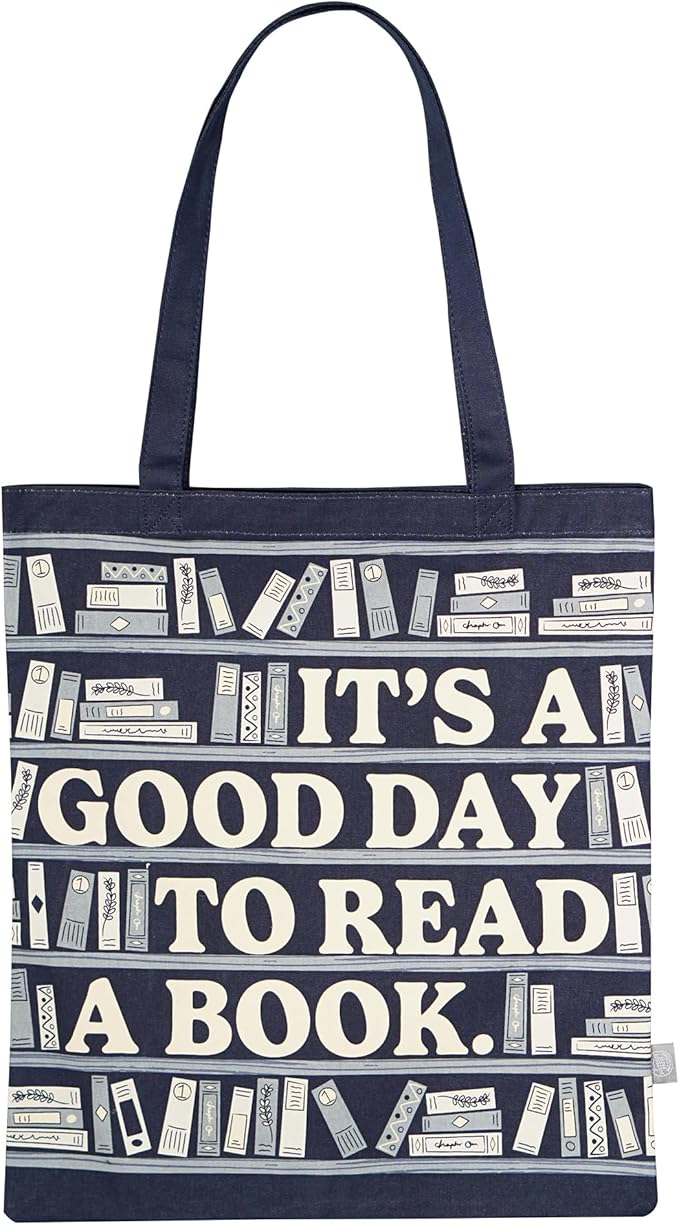 It's a Good Day to Read a Book Recycled Cotton Shopping Bag