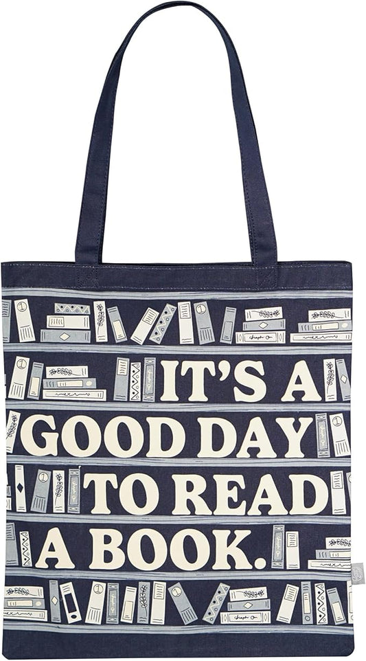 It's a Good Day to Read a Book Recycled Cotton Shopping Bag