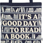It's a Good Day to Read a Book Recycled Cotton Shopping Bag