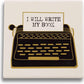 I Will Write My Book Ceramic Coaster
