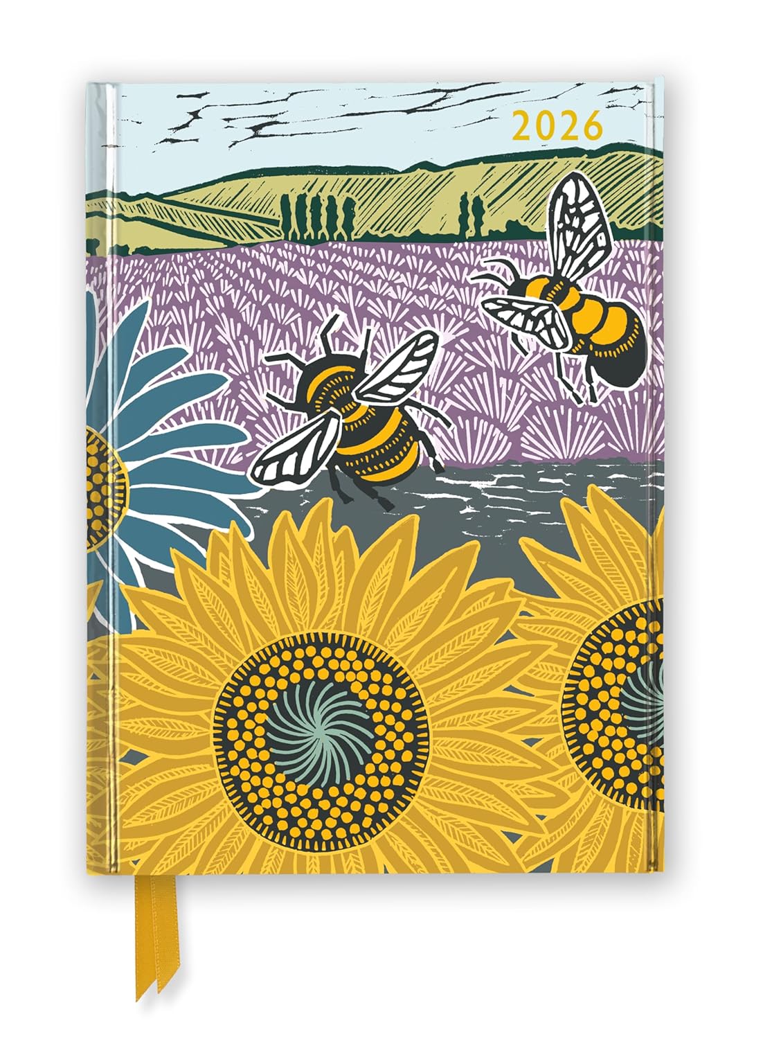 Sunflower Fields 2026 Luxury Diary Planner - Kate Heiss
