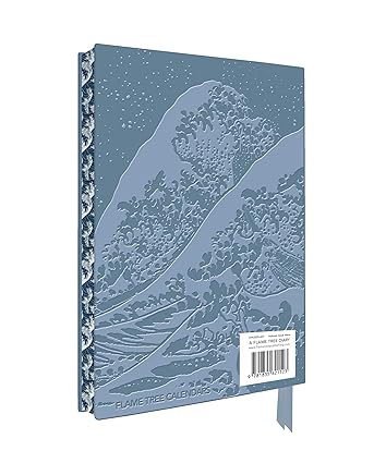 Katsushika Hokusai: The Great Wave 2025 Artisan Art Vegan Leather Diary Planner - Page to View with Notes