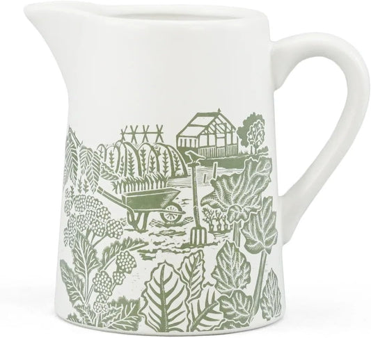 Jug Ceramic (500ml) - Kate Heiss (Green White)