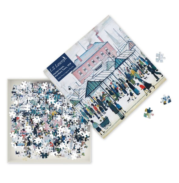 L.S. Lowry: Market Scene, Northern Town, 1939: A 1000-piece Jigsaw Puzzle
