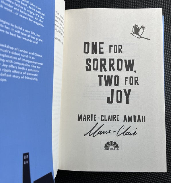 One for Sorrow, Two for Joy - Marie-Claire Amuah - SIGNED FIRST EDITION