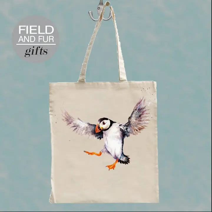 Puffin Tote Shopping Bag - Field and Fur