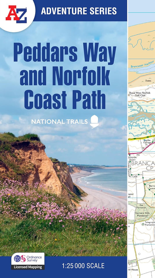 Peddars Way and Norfolk Coast Path: With Ordnance Survey Mapping - A -Z Adventure Series