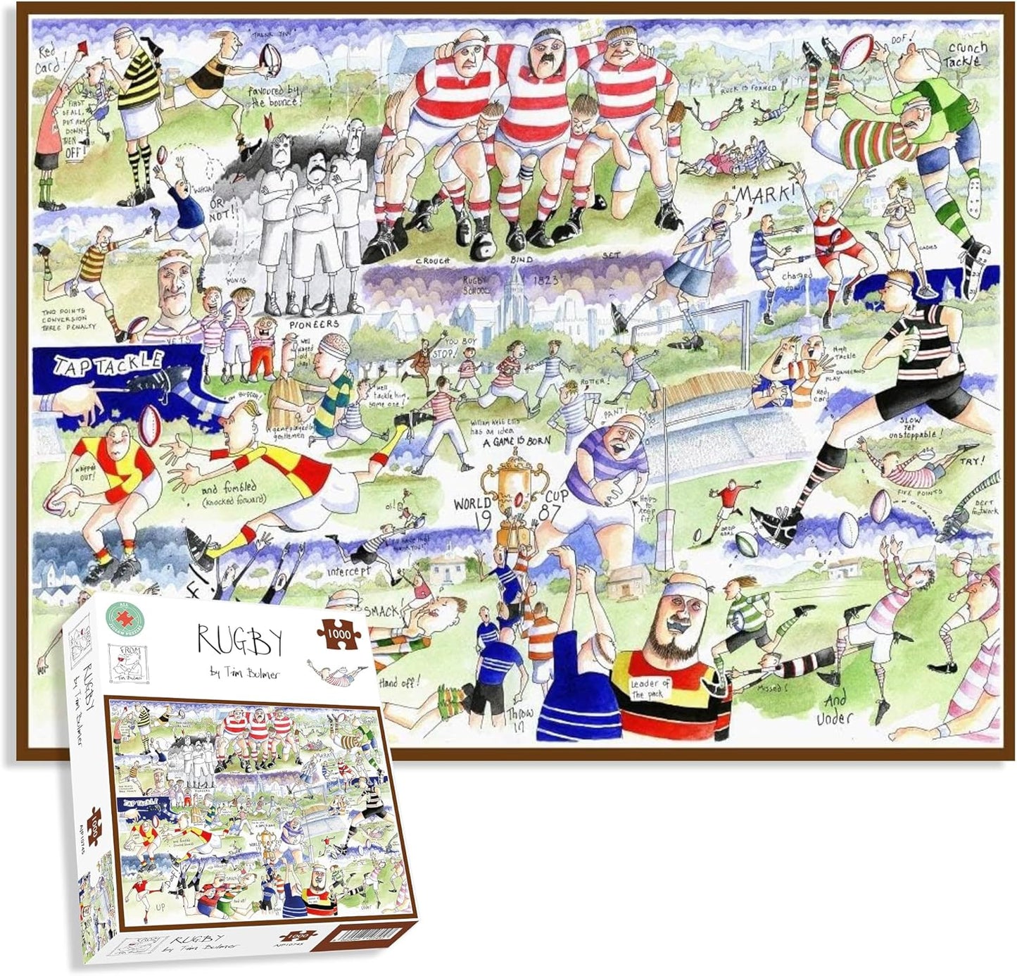 Rugby Jigsaw 1000 Piece Puzzle - Tim Bulmer