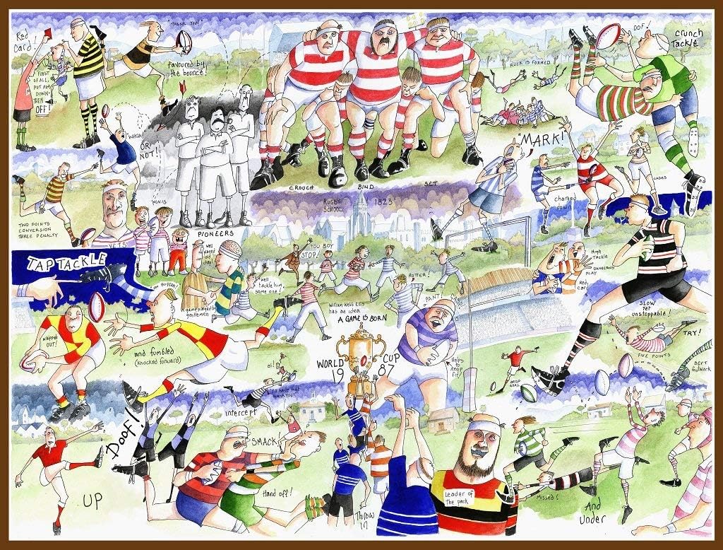 Rugby Jigsaw 1000 Piece Puzzle - Tim Bulmer