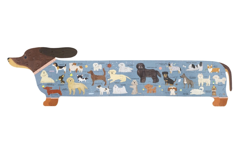 The A to Z of Dogs: 58 Piece Jigsaw Puzzle